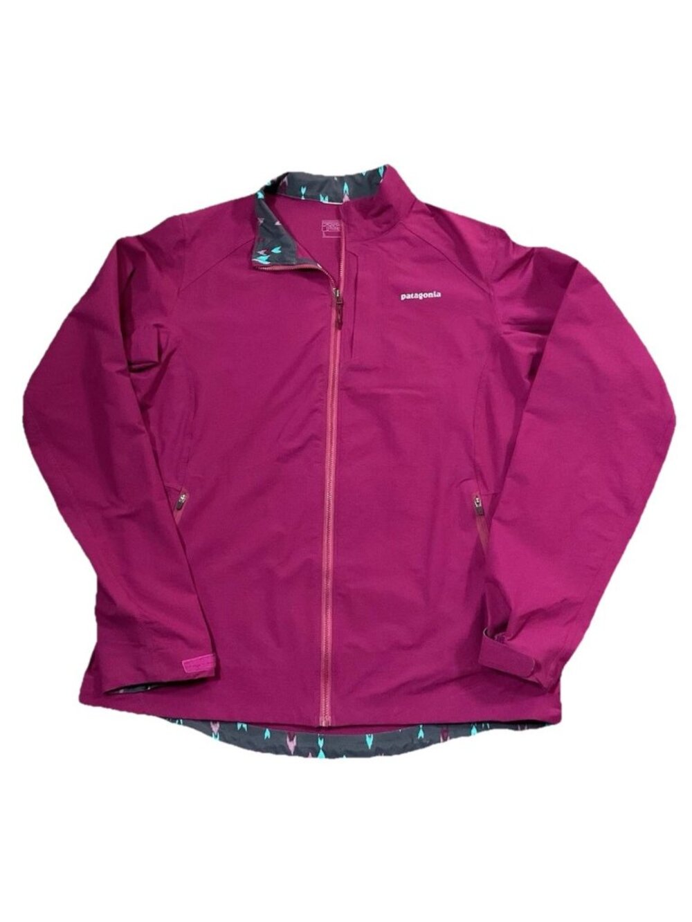Patagonia Women’s Fushia Dirt Craft Jacket Large Full Zip Versatile Lightweight